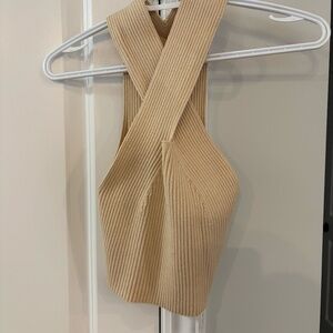 Cider Criss Cross Cropped Tank